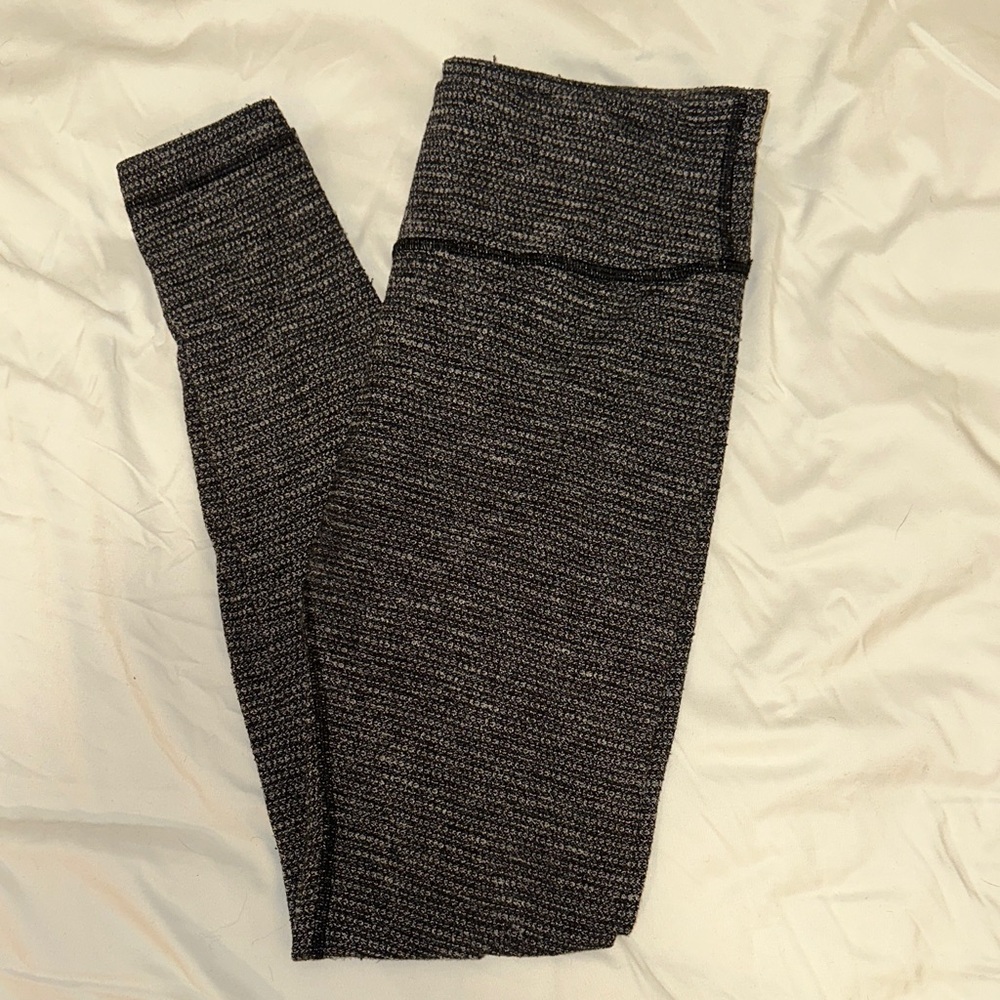 Lululemon Athletica Black and Gray Leggings